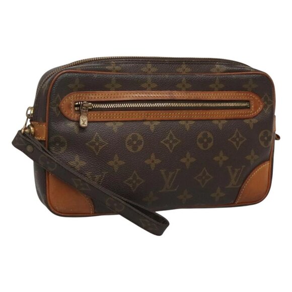 LOUIS VUITTON Monogram Marly Dragonne GM Clutch Bag M51825 LV Auth 122800 - Picture 1 of 16